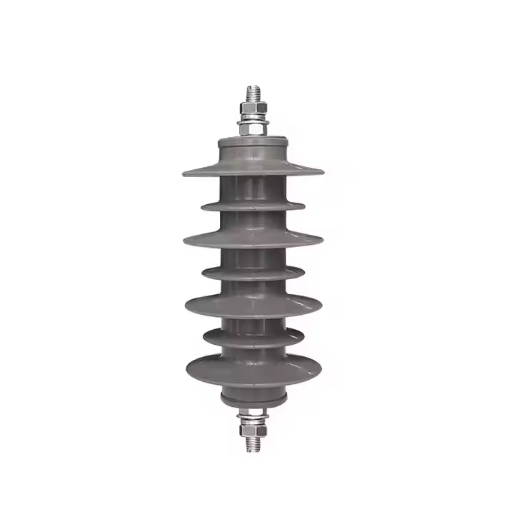 10KV 20KV 33KV 110KV Silikon Polimer Komposit Gapless Logam Seng Oxide Lightning Surge Arrester Logam Oxide Arrester